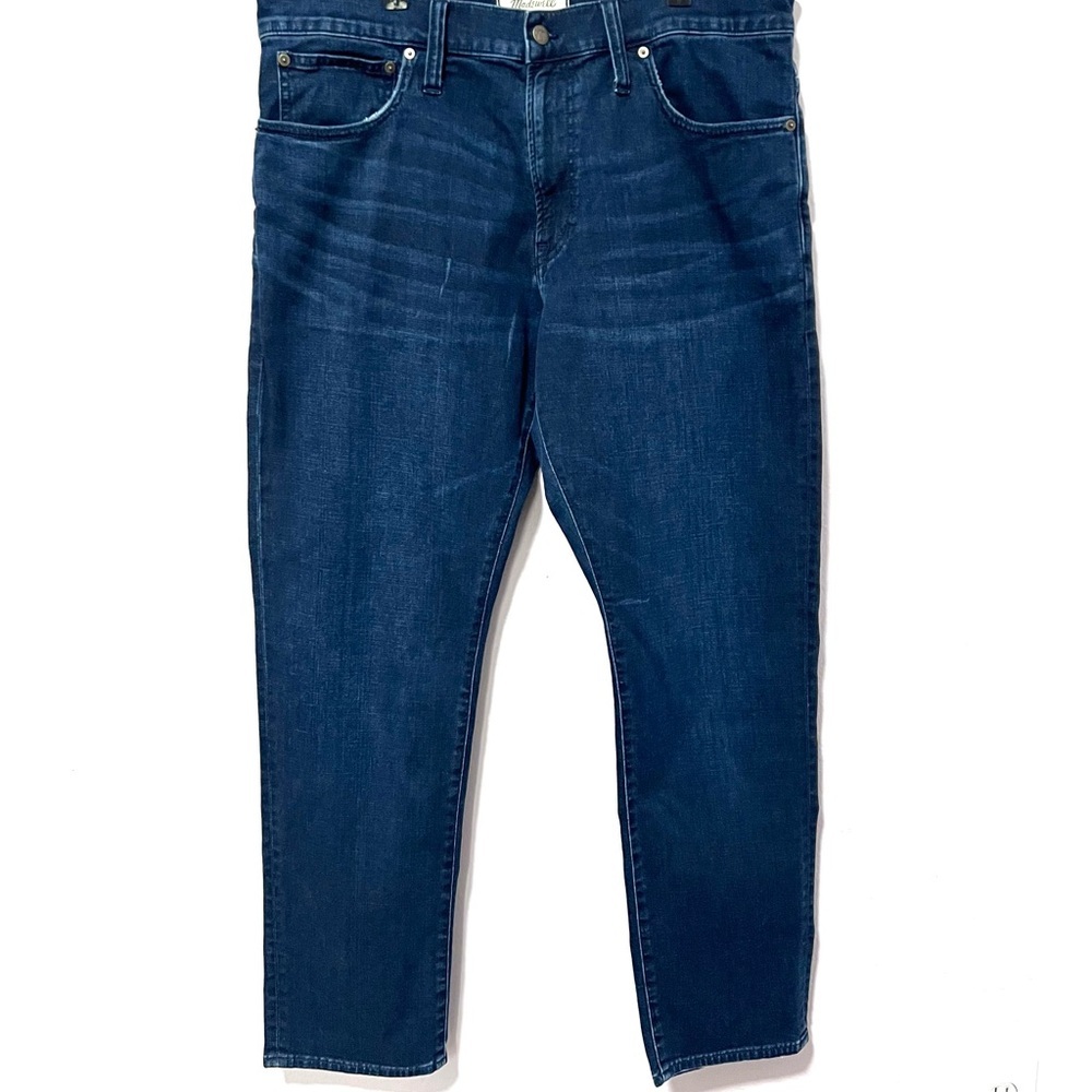 Madewell Blue Straight Jeans with Rich Indigo Hue